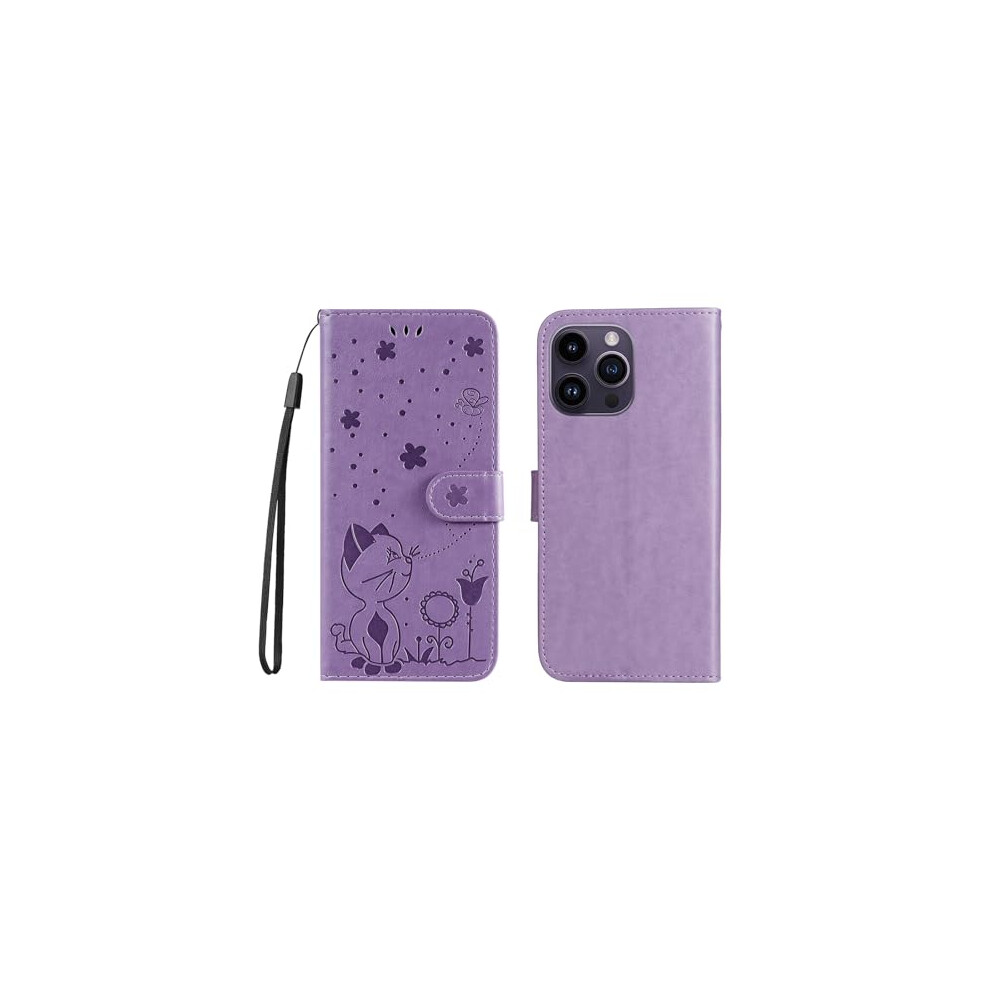Flip Case For Oppo F7 Pu Leather Wallet Cover With Magnetic Closure Card Slots Kickstand Purple 9092120249224