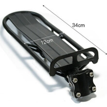 Black Aluminium Bike Seatpost Rack