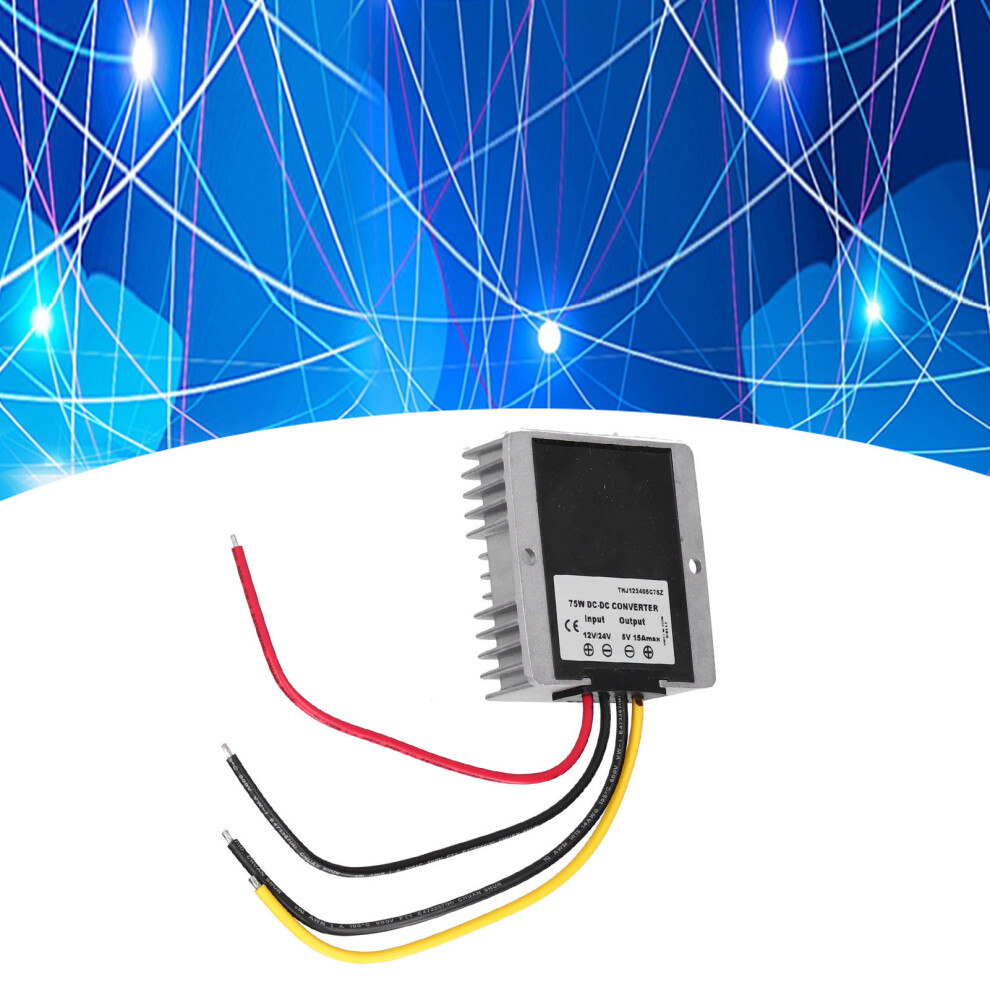 12V/24V To 5V 75W Dc Converter Regulator, Ip68, Aluminum Housing 4661391312507