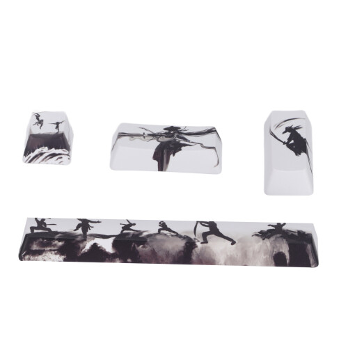 4Pcs Custom PBT Keycaps for Mechanical Keyboard – Space, ESC, Enter, Small Enter