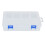 3Pcs Transparent Parts Box with Removable Grids, PP Storage Case 1