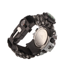 Survival Paracord Bracelet Watch with Tools