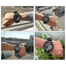 Outdoor Survival Watch with Compass Whistle