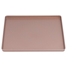 Rose Gold Carbon Steel Baking Pan 30.5x25.5x1.7cm Non Stick