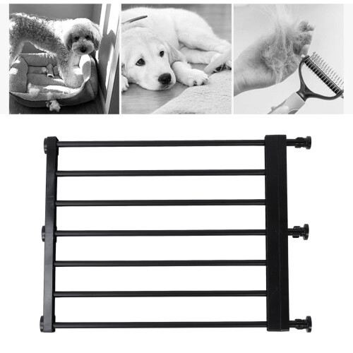 Expandable Short Dog Gate, 59-100cm, Black, 42cm Height 1