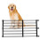 Expandable Short Dog Gate, 59-100cm, Black, 42cm Height 3