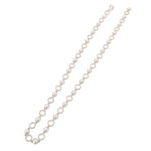 Pearl Hollow Circle Rhinestone Chain 1.5cm for Jewelry Craft 1 Yard