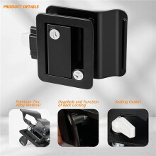 3X RV Travel Trailer Entry Door Lock, Door with Paddle Deadbolt, RV Handle