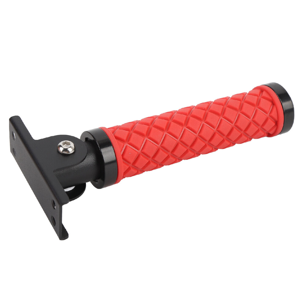 Wall Doorframe Flip Up Grab Handle Support Non Slip for Elderly Seniors Red