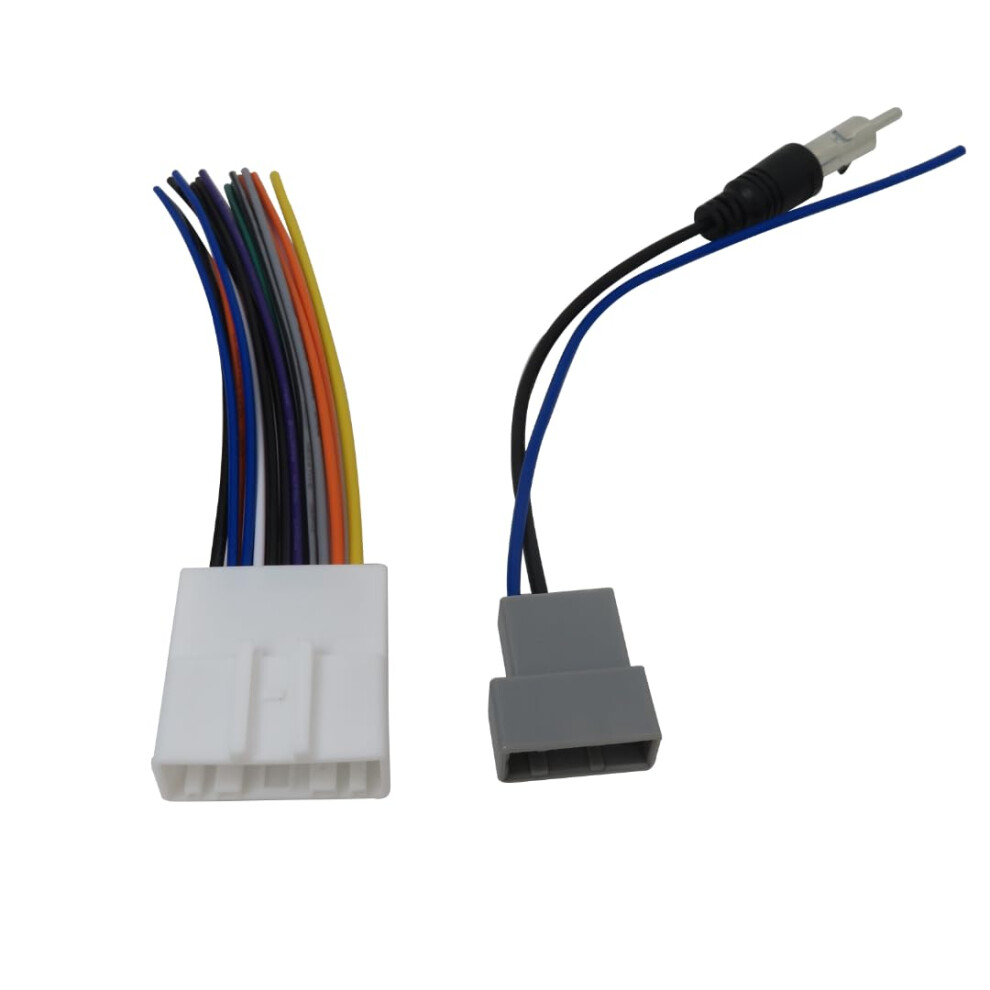 Car Stereo Wiring Harness With Antenna Adapter Cable For 2009Â2019 Nissan Murano, Plug And Play Design 9771547010975