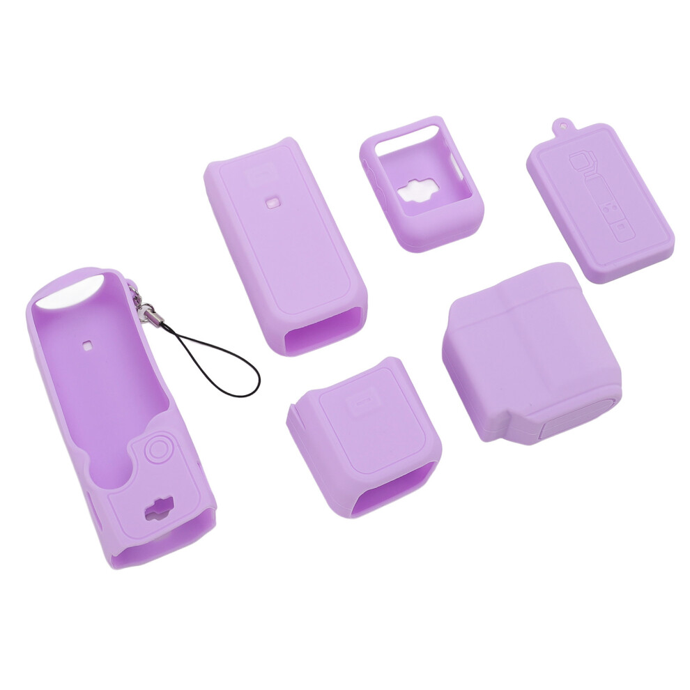 Pocket 3 Silicone Protective Cover With Lens Screen - Violet, Anti-Scratch 3741391317014