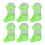 6pcs Bird Cage Water Feeder 100ml Spill-Proof Plastic Hanging Feeder 3