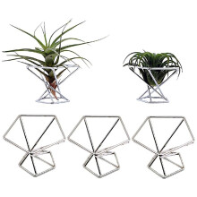 Pack 15 Air Plant Holder Air Plants Holders Tillandsias Display Air Purifying Plant Container Air Fern Stand, Silver