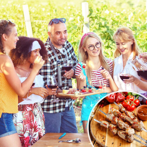 Grillspieße Set 10 Stück Edelstahl 2