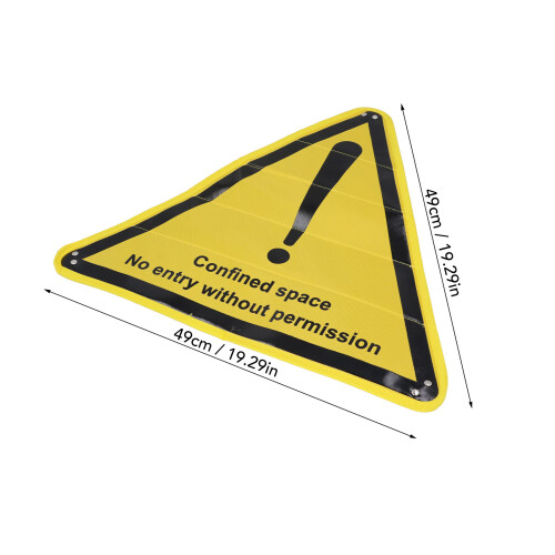Polyester-Dreieck-Sperrschild - Gefahrenwarnung 1