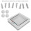 Small Plastic Cat Lock Security Flap Door for Pets, White, M 5