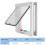 Small Plastic Cat Lock Security Flap Door for Pets, White, M 7