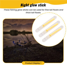 100PCS Fishing Float Light Stick Fluorescent Lightstick LED Fluorescent Dark Glow Sticks Fishing Float Accessories 3mm