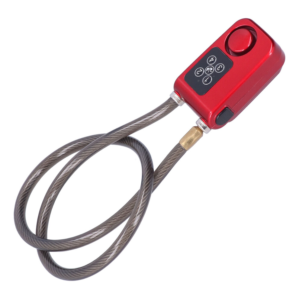 Ip55 Waterproof Alarm Lock With Remote Control 110Db, 4-Digit Red 8471391320619