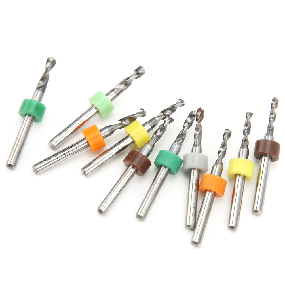 Precision Micro Twist Drill Bits 10Pcs Tungsten Steel For Pcb Repairs 2.1-3.0Mm 6951391320403