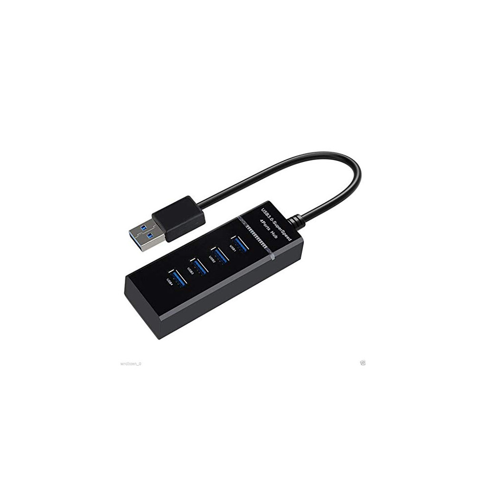 Hhhjqfaat 4 Port Usb 3.0 Hub Speed Data Transfer Multidevice Connectivity With Led Indicator 9771547626084