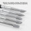 Silicone Clay Sculpting Tool Set 5pcs Portable Modeling Tools Black 12