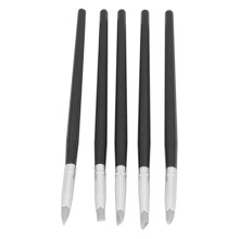 Silicone Clay Sculpting Tool Set 5pcs Portable Modeling Tools Black