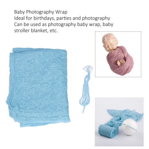 Hand Crochet Newborn Wrap Headband Set