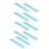 10 Pcs 19mm Plastic Binding Comb Spines 150 Sheet Capacity Blue 2