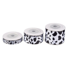 3 StüCk Weiß Schwarz Kuhdruck Wired  Ribbon  Ribbons Gift Wrapping Ribbon Animal Print Ribbon für DIY  Party