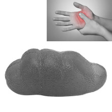 Elastic Grip Finger Power Ball, 8x4.5cm, Grey, Blue, Purple