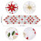 Corredor de Mesa de Natal, Toalhas de Mesa Bordadas com Folhas de Azevinho PoinséTia para DecoraçõEs de Natal 15 X 53 Polegadas 10