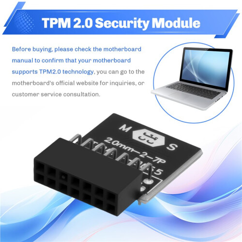 LPC TPM 2.0 Encryption Security Module Remote Card 14Pin TPM2.0 Module Board for MSI Windows 11 1