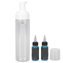 2pcs 40ml Blue Tattoo Cleaning Soap with 200ml Foam Bottle Set
