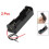 12 Pcs Black 18650 Flat Tip Batteries Battery Holder Case W Wire Leads 3