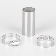 8 Set 24Mm Heater Exhaust Pipe Connector Air Parking Heater Stainless Steel Gas Vent Hose with Clamps for Webasto Heater