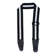 Universal Acoustic Electric Guitar Strap Double Sided 5cm Width Black & White