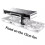 2X GPU Support Frame Adjustable GPU Brace Prevent Sagging Video Card Support Bracket for Chassis 12cm Fan Position Black 7