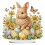 (Easter Bunny13) Easter DIY Diamond Art Desktop Ornaments, Single-Sided Creative Design Home Decor Craft for Beginner - Cross Egg A 1
