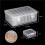 5X Small Storage Box with Lid Small Plastic Clear Box Plastic Storage Container Box Empty  Organiser for Small Items 7
