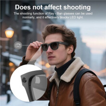 40X Glasses Record Video Shading Sticker for Meta RW4008/RW4006 Skyler Headliner Glasses