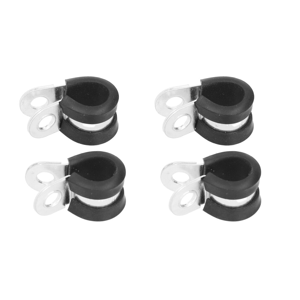 20Pcs R Type Clamp Stainless Steel 22Mm Cable Fasteners, Polished 9371391327108