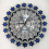 Large Modern Wall Clock Decorative Crystal Flowers Wall Clock 6