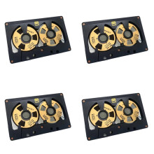 4X Cassette Audio Reel To Reel Cassette 50 Minuten Lege Tape Dubbelzijdige Metalen Reel Holle Case Zelfgemaakt
