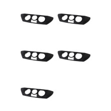 5X Car Black Front Dashboard AC Heater Control Panel Trim Cover Cap Fit for 9N 2002-2010 6Q0820075C 1QA