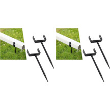 Rainwater Downspout Bracket - Heavy-Duty Adjustable Size, Rust-Proof Anchor for Pipe Support, Easy Installation (4 Pack)