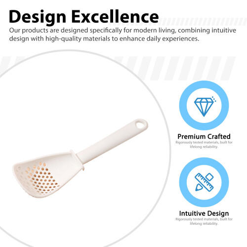 (White) Baby Food Masher & Strainer for Kitchen Use 1