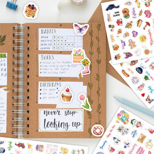 Seasonal Planner Stickers - Waterproof & Creative 1