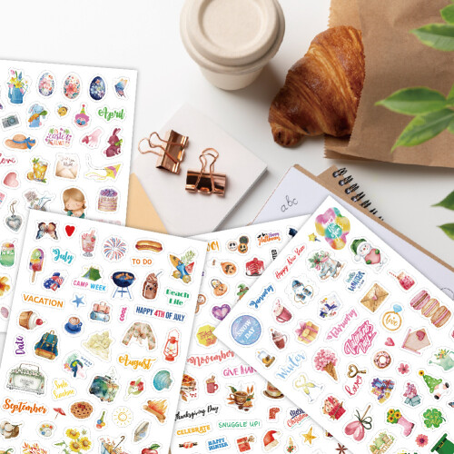 Seasonal Planner Stickers - Waterproof & Creative 2