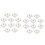20PCS Ceramic B9A Silver-Plated 9Pin Vacuum Tube Socket Panel Chassis Mount for ECC81 ECC82 ECC83 EL84 6922 Vacuum Tube 1